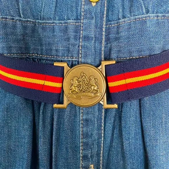 Polo Denim Dress Kids 6x - Picture 3 of 5